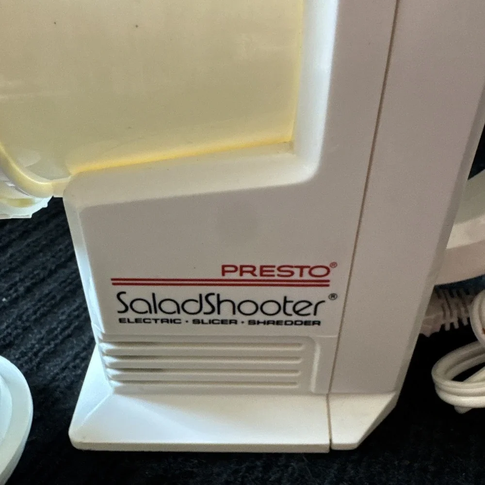 Vintage‎ Presto Salad Shooter Electric Slicer Shredder Processor #0291001 WORKS